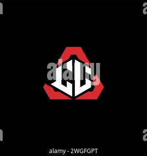 LL Initial Logo modernes und futuristisches Konzept für E-Sport- oder Gaming-Logo Stock Vektor