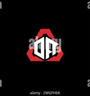 OA Initial Logo modernes und futuristisches Konzept für E-Sport- oder Gaming-Logo Stock Vektor