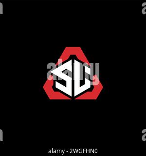 SL Initial Logo modernes und futuristisches Konzept für E-Sport- oder Gaming-Logo Stock Vektor