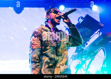 Mailand, Italien. Februar 2024. Masego tritt am 4. Februar 2024 live bei Fabrique in Mailand auf (Foto: Mairo Cinquetti/SIPA USA) Credit: SIPA USA/Alamy Live News Stockfoto