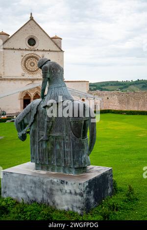 Statue der Rückkehr von Franziskus - Assisi - Italien Stockfoto