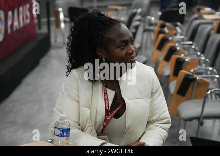 Paris, Frankreich. Februar 2024. AGBEGNENOU CLARISSE während des Grand Slam 2024, IJF Judo-Events am 4. Februar 2024 in der Accor Arena in Paris, Frankreich. Foto: Laurent Lairys/ABACAPRESS.COM Credit: Abaca Press/Alamy Live News Stockfoto