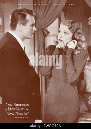 KENT SMITH und ANN SHERIDAN in NORA PRENTIS 1947 Regisseur VINCENT SHERMAN Musik Franz Waxman Warner Bros Stockfoto