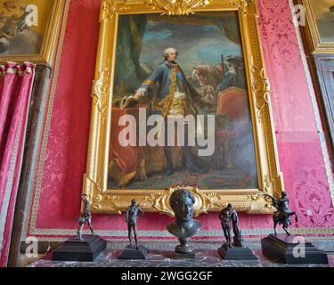 Schloss Versailles, Versailles, Frankreich, 08.18.2023 Gemälde von Pablo Jerónimo Grimaldi y Pallavicini, 1. Herzog von Grimaldi, GE war ein spanischer Diplomat Stockfoto