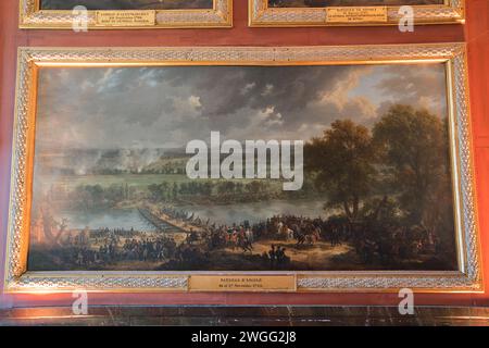 Schloss Versailles, Versailles, Frankreich, 08.18.2023 Gemälde der Schlacht von Arcole oder der Schlacht von Arcola (15.–17. November 1796) Stockfoto