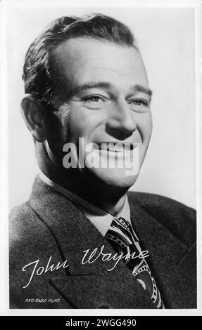 US-amerikanischer Schauspieler John Wayne (1907–1979) RKO Radio Film c 1940s Stockfoto