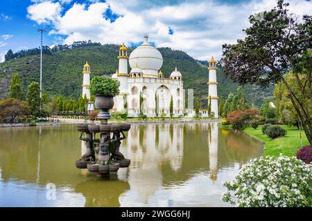 Nachbildung des Taj Mahal, Jaime Duque Park, familienorientierter Vergnügungspark in der Gemeinde Tocancipa im Metropolitan Area von Bogota, Colom Stockfoto