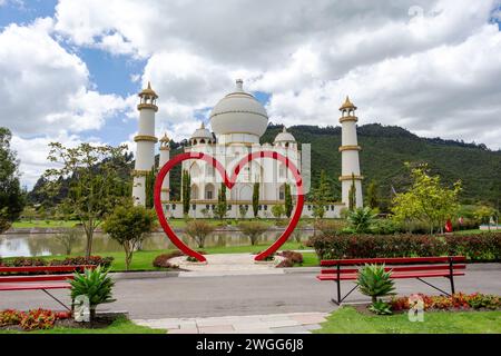 Nachbildung des Taj Mahal, Jaime Duque Park, familienorientierter Vergnügungspark in der Gemeinde Tocancipa im Metropolitan Area von Bogota, Colom Stockfoto