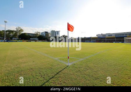 Brisbane, Australien. Februar 2024. Brisbane, Australien, 3. Februar 2024 Vorwärmphase vor dem Liberty A League Spiel zwischen Brisbane Roar und Melbourne Victory FC im Perry Park (Matthew Starling/SPP) Credit: SPP Sport Press Photo. /Alamy Live News Stockfoto