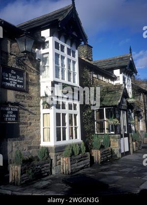 UK, Yorkshire, Edale, The Old Nags Head Public House - der offizielle Start des Pennine Way. Stockfoto