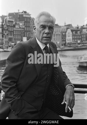 September 1980. Amsterdam, Niederlande. Der amerikanische Schauspieler Lee Marvin in Amsterdam Stockfoto