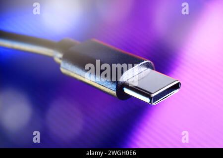 USB-C-Stecker Stockfoto