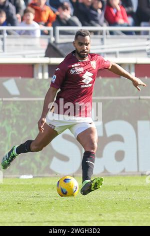 Torino, Italien. Februar 2024. 4. Februar Turin - Italien --Torino vs Salernitana Serie A 2023/2024 - Grande Torino Stadium - im Bild: Koffi Djidji (26 Turin FC) Credit: Kines Milano/Alamy Live News Stockfoto