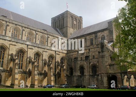 Winchester Kathedrale Winchester Hampshire England Stockfoto