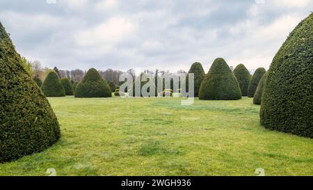 Schlosspark Eszterhaza in Fertod, Ungarn, Europa. Stockfoto