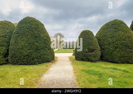 Schlosspark Eszterhaza in Fertod, Ungarn, Europa. Stockfoto