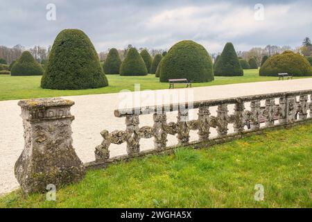 Schlosspark Eszterhaza in Fertod, Ungarn, Europa. Stockfoto