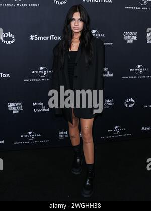 Hollywood, Usa. Februar 2024. HOLLYWOOD, LOS ANGELES, KALIFORNIEN, USA - 4. FEBRUAR: TAELA kommt bei der 2024 66. GRAMMY Awards After Party der Universal Music Group, die am 4. Februar 2024 in den nya Studios WEST in Hollywood, Los Angeles, Kalifornien, USA stattfindet. (Foto: Xavier Collin/Image Press Agency) Credit: Image Press Agency/Alamy Live News Stockfoto