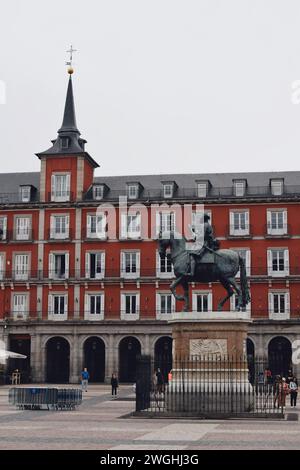 Der Hauptplatz von Madrid in Spanien am 21. September 2021 Stockfoto