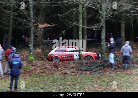 Bastogne Rallye Legend Boucles de Bastogne, 03.02.2024 30 Yannick Neuville BEL / Romi Schroeder BEL, Toyota Starlet Rallye Legend Boucles de Bastogne, 03.02.2024 *** Bastogne Rallye Legend Boucles de Bastogne, 03 02 2024 30 Yannick Neuville BEL Romi Schroeder BEL, Toyota Starlet Rallye Legend Boucles de Bastogne, 03 02 2024 Copyright: xAugstx/xEibner-Pressefotox EP jat Stockfoto