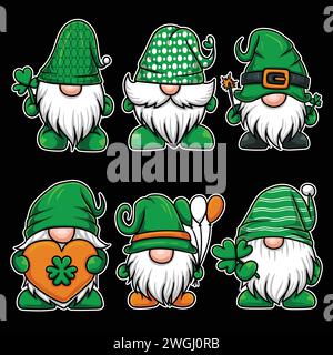 GNOME saint patrick's Day Vektor-Illustration für Ihr Unternehmen oder Ihre Marke Stock Vektor