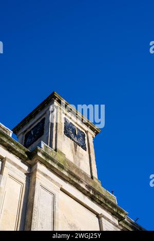 Clock Tower and Weathervane, The Shambles Market Hall, Devizes, Wiltshire, England, Großbritannien, GB Stockfoto