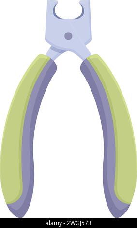 Pflege Klauenschneider Symbol Cartoon Vektor. Nagelhundearbeit. Dekorationswerkzeuge Stock Vektor