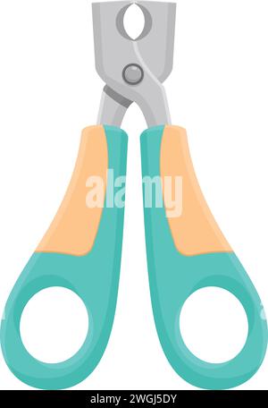 Hand Klauenschneider Symbol Cartoon Vektor. Objekt bearbeiten. Zange zerkratzt Stock Vektor