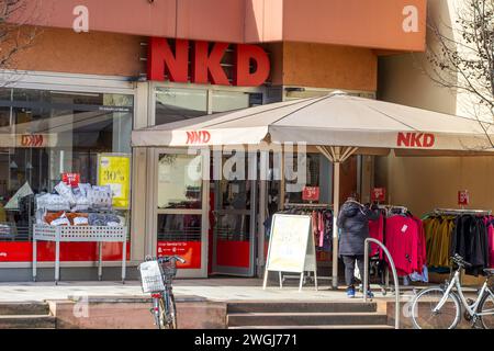 Niederlassung des Textildiskonters NKD in Mutterstadt, Pfalz Stockfoto