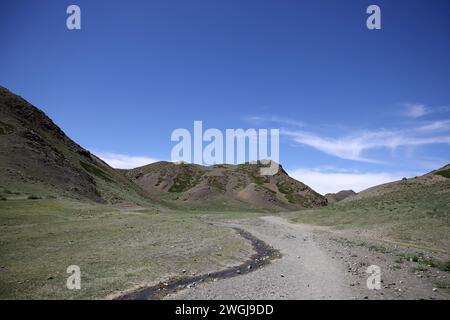 Blick auf Yolyn, den fantastischen george in der Mongolei Stockfoto