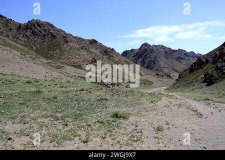 Blick auf Yolyn, den fantastischen george in der Mongolei Stockfoto