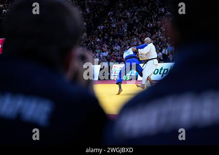 Paris, Frankreich. Februar 2024. Illustration während des Paris Grand Slam 2024 IJF World Judo Tour in der Accor Arena in Paris, Frankreich am 4. Februar 2024. Quelle: Victor Joly/Alamy Live News Stockfoto