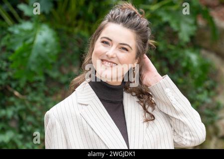 Rom, Italien. Februar 2024. Sofia Panizzi nimmt am Fotogespräch „Finalmente l'Alba“ in Rom Teil. Quelle: SOPA Images Limited/Alamy Live News Stockfoto