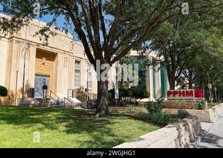 Canyon, Texas – 20. September 2021: Das Panhandle–Plains Historical Museum auf dem Campus der West Texas A&M University ist die größte historische Muse Stockfoto