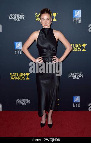 Madison Lintz bei der Verleihung der 51. Saturn Awards 2024 im Los Angeles Marriott Burbank Airport Hotel. Burbank, 04.02.2024 Stockfoto