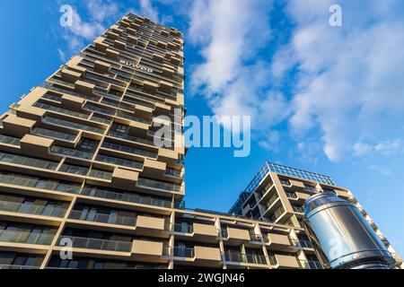 Wien: Marina Tower in 02. Leopoldstadt, Wien, Österreich Stockfoto