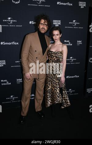 Stephan Moccio, Jeanne Kietzmann besuchte am 4. Februar 2024 die GRAMMY After Party der Universal Music Group in den Nya Studios in Los Angeles, Kalifornien. Foto: Annie Lesser/imageSPACE Stockfoto