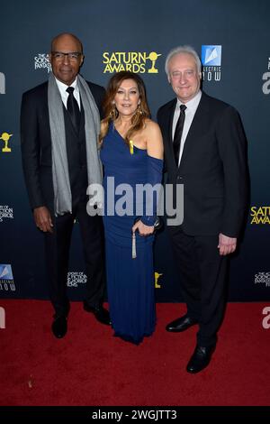 Michael Dorn, Marina Sirtis und Brent Spiner bei der Verleihung der 51. Saturn Awards 2024 im Los Angeles Marriott Burbank Airport Hotel. Burbank, 04.02.2024 *** Michael Dorn, Marina Sirtis und Brent Spiner bei der Verleihung der Saturn Awards 51 2024 im Los Angeles Marriott Burbank Airport Hotel Burbank, 04 02 2024 Foto:xD.xStarbuckx/xFuturexImagex saturn 4534 Stockfoto