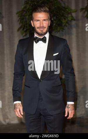 London, Großbritannien. Februar 2015. Im Bild: David Beckham nimmt an der 68. Jährlichen EE British Academy Film Awards After-Party im Grosvenor House Teil. Quelle: Justi Stockfoto