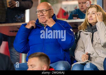 Utrecht, Niederlande. Februar 2024. UTRECHT, NIEDERLANDE - 5. FEBRUAR: Kees Jansma beim niederländischen Keuken Kampioen Divisie Spiel zwischen Jong FC Utrecht und Jong Ajax im Sportkomplex Zoudenbalch am 5. Februar 2024 in Utrecht, Niederlande. (Foto von Joris Verwijst/Orange Pictures) Credit: Orange Pics BV/Alamy Live News Stockfoto