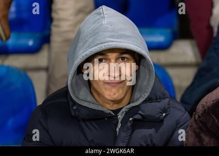 Utrecht, Niederlande. Februar 2024. UTRECHT, NIEDERLANDE - 5. FEBRUAR: Bilal Wahib beim niederländischen Keuken Kampioen Divisie Spiel zwischen Jong FC Utrecht und Jong Ajax im Sportkomplex Zoudenbalch am 5. Februar 2024 in Utrecht, Niederlande. (Foto von Joris Verwijst/Orange Pictures) Credit: Orange Pics BV/Alamy Live News Stockfoto