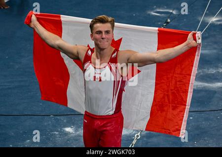 Santiago, Chile, 23. Oktober 2023, Felix Dolci (CAN) während des Turns - Männer künstlerische Kunst bei den Pan American Games 2023 Stockfoto