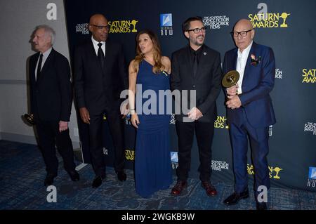 Brent Spiner, Michael Dorn, Marina Sirtis, will Wheaton und Patrick Stewart bei der Verleihung der 51. Saturn Awards 2024 im Los Angeles Marriott Burbank Airport Hotel. Burbank, 04.02.2024 *** Brent Spiner, Michael Dorn, Marina Sirtis, will Wheaton und Patrick Stewart bei den Saturn Awards 51 2024 im Los Angeles Marriott Burbank Airport Hotel Burbank, 04 02 2024 Foto:xD.xStarbuckx/xFuturexImagex saturn 4721 Stockfoto