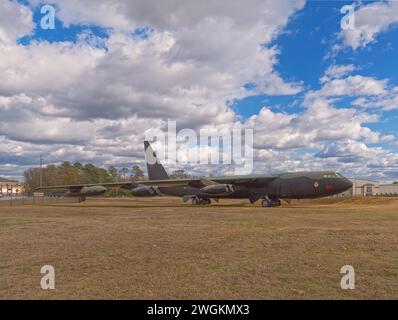 Das Museum of Aviation ist das zweitgrößte Luftfahrtmuseum der United States Air Force. Das Museum befindet sich direkt außerhalb von Warner Robins, GA. Stockfoto