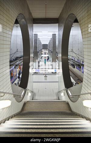 U-Bahn-Station Bockenheimer Warte, Deutschland, Hessen, Frankfurt am Main Stockfoto