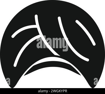 Kopfschmuck Turban Symbol einfacher Vektor. Wüstenmenschen. Kopfbedeckungen für Indianer Stock Vektor