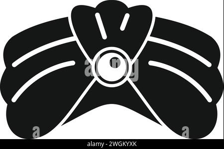 People Turban Symbol einfacher Vektor. Kostümwüste. Tragen Sie traditionelle ethnische Kleidung Stock Vektor