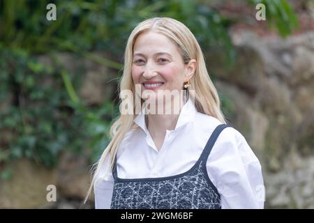 Rom, Italien. Februar 2024. Die italienische Schauspielerin Alba Rohrwacher nimmt am Fotoruf des Films „Finamente l'alba“ im Hotel de Russie in Rom Teil (Foto: Matteo Nardone/Pacific Press) Credit: Pacific Press Media Production Corp./Alamy Live News Stockfoto