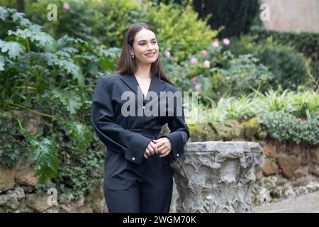 5. Februar 2024, Rom, Italien: Die britische Schauspielerin Lily James nimmt am Fotoaufruf des Films „Finamente l'alba“ im Hotel de Russie in Rom Teil (Foto: © Matteo Nardone/Pacific Press via ZUMA Press Wire). Nicht für kommerzielle ZWECKE! Stockfoto