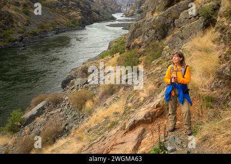 Snake Wild and Scenic River entlang des Stud Creek Trail, Hells Canyon National Recreation Area, Hells Canyon National Scenic Byway, Oregon Stockfoto